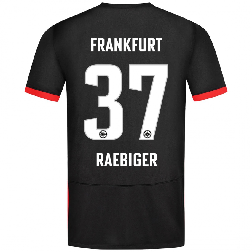 Niño Camiseta Sidney Raebiger #37 Negro 2ª Equipación 2024/25 La Camisa Argentina