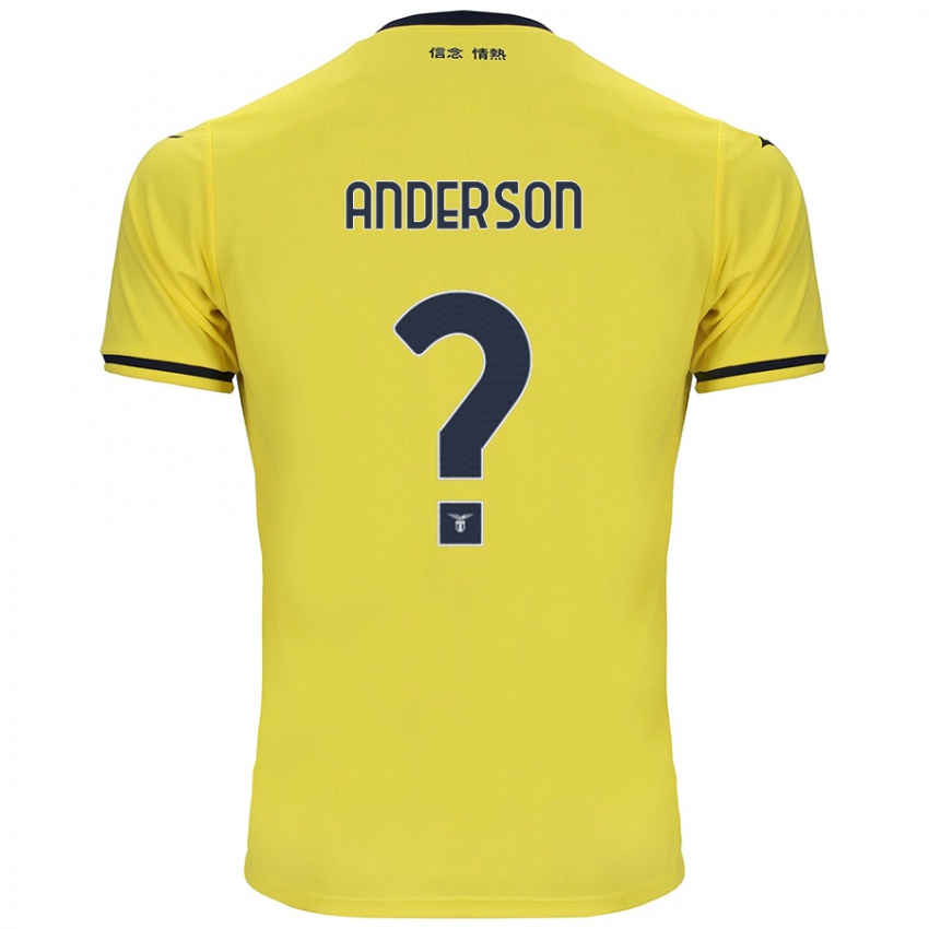 Niño Camiseta André Anderson #0 Amarillo 2ª Equipación 2024/25 La Camisa Argentina