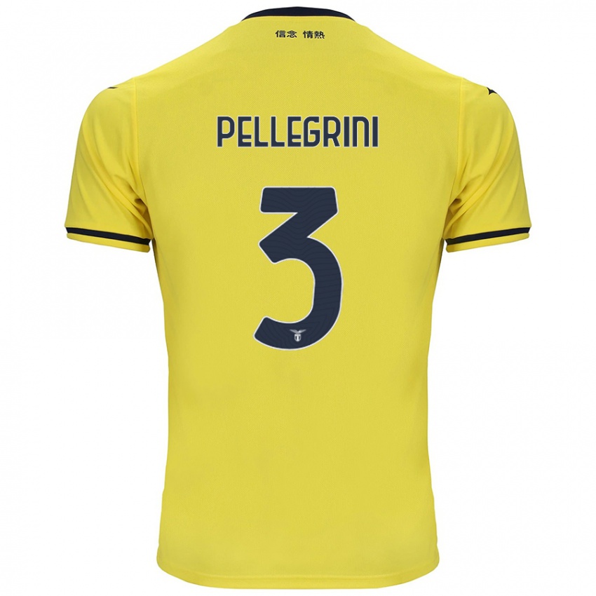 Niño Camiseta Luca Pellegrini #3 Amarillo 2ª Equipación 2024/25 La Camisa Argentina