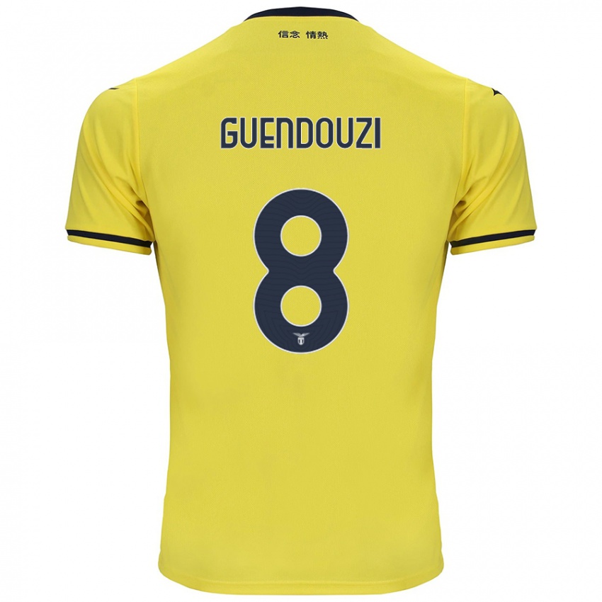 Niño Camiseta Matteo Guendouzi #8 Amarillo 2ª Equipación 2024/25 La Camisa Argentina