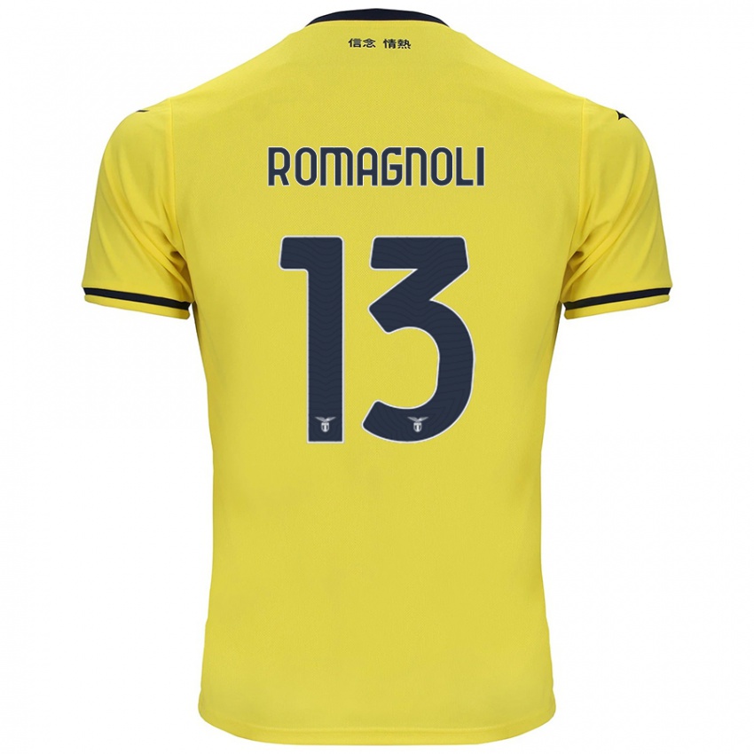 Niño Camiseta Alessio Romagnoli #13 Amarillo 2ª Equipación 2024/25 La Camisa Argentina