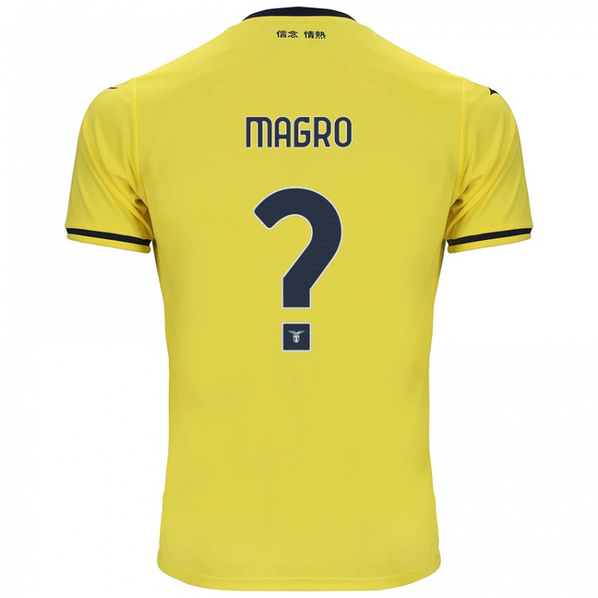 Niño Camiseta Federico Magro #0 Amarillo 2ª Equipación 2024/25 La Camisa Argentina