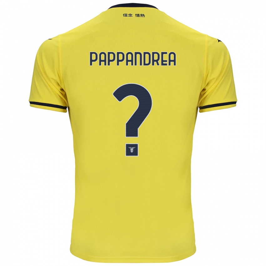 Niño Camiseta Filippo Pappandrea #0 Amarillo 2ª Equipación 2024/25 La Camisa Argentina