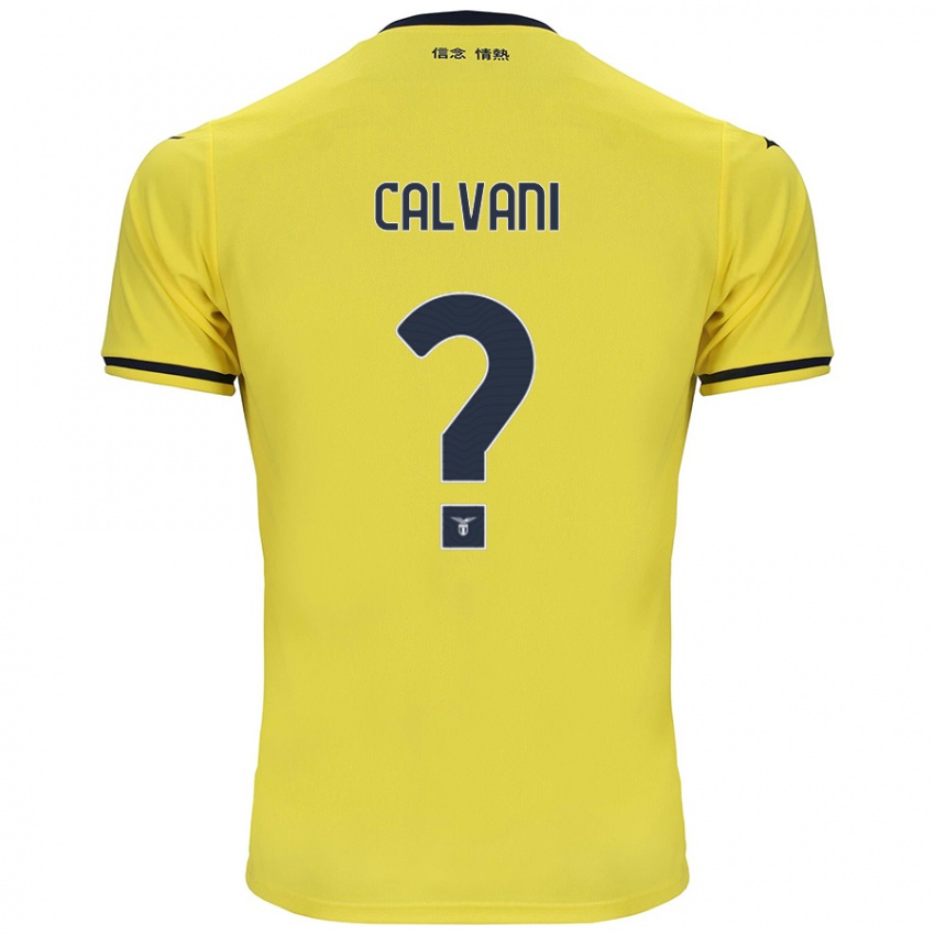 Niño Camiseta Lorenzo Calvani #0 Amarillo 2ª Equipación 2024/25 La Camisa Argentina