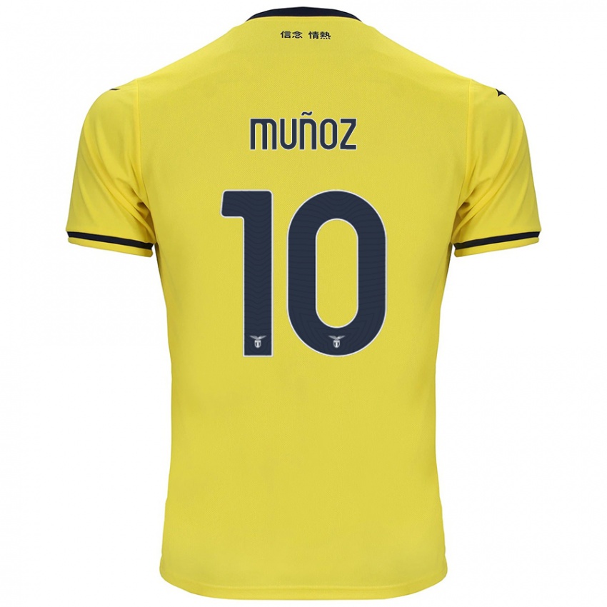 Niño Camiseta Cristo Muñoz #10 Amarillo 2ª Equipación 2024/25 La Camisa Argentina