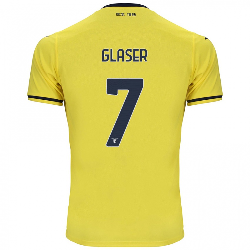 Niño Camiseta Julia Glaser #7 Amarillo 2ª Equipación 2024/25 La Camisa Argentina