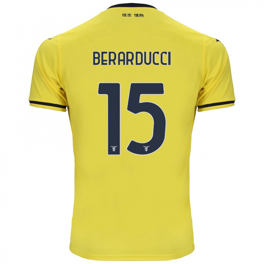 Niño Camiseta Martina Berarducci #15 Amarillo 2ª Equipación 2024/25 La Camisa Argentina