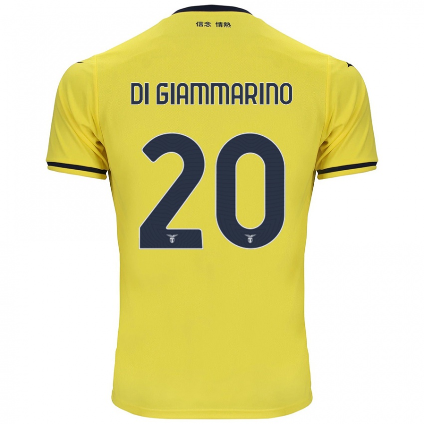 Niño Camiseta Virginia Di Giammarino #20 Amarillo 2ª Equipación 2024/25 La Camisa Argentina