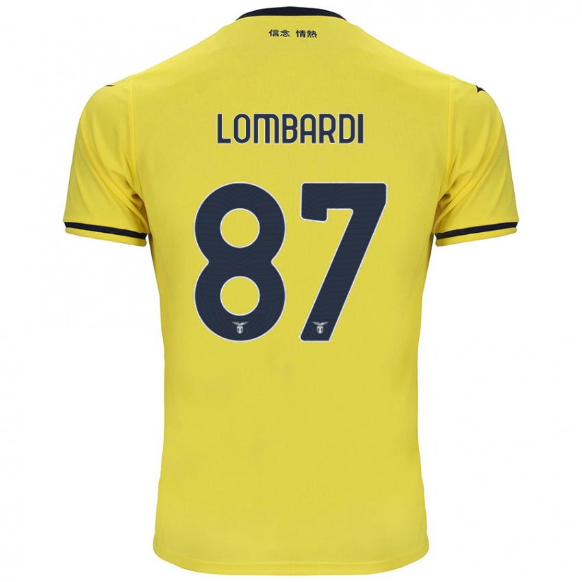 Niño Camiseta Cristiano Lombardi #87 Amarillo 2ª Equipación 2024/25 La Camisa Argentina