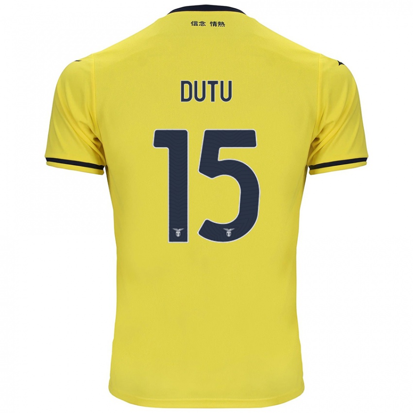 Niño Camiseta Matteo Dutu #15 Amarillo 2ª Equipación 2024/25 La Camisa Argentina