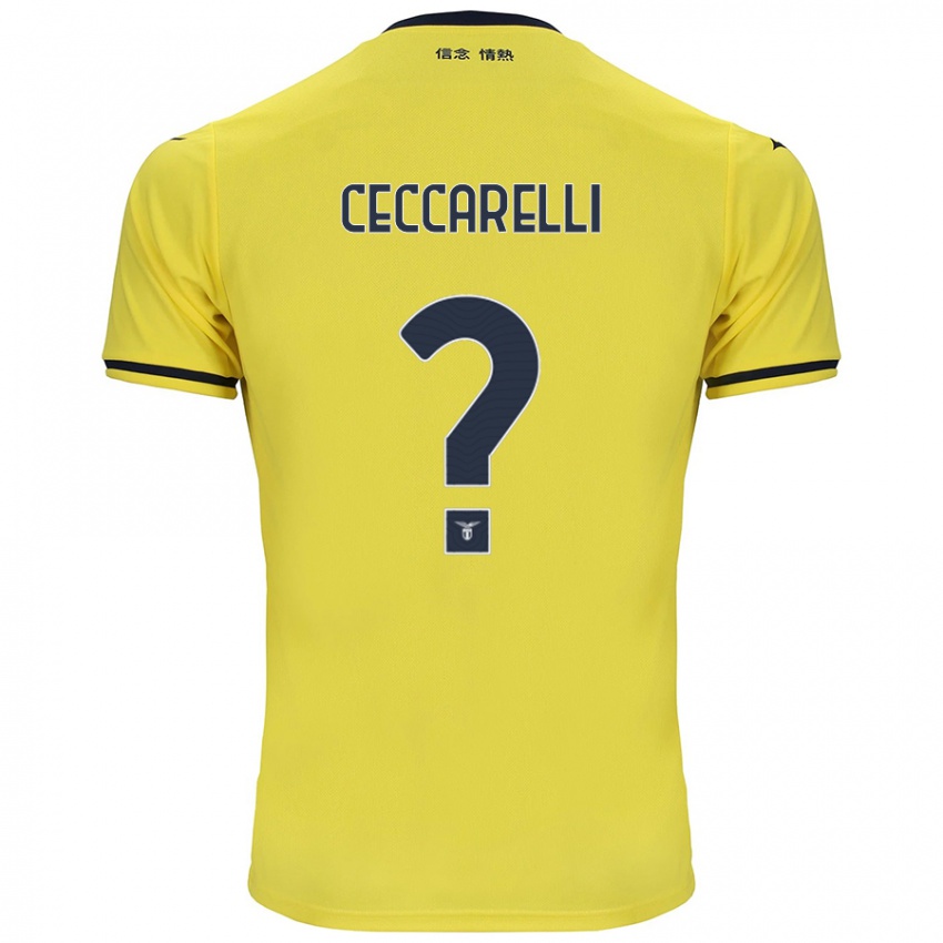 Niño Camiseta Alessandro Ceccarelli #0 Amarillo 2ª Equipación 2024/25 La Camisa Argentina