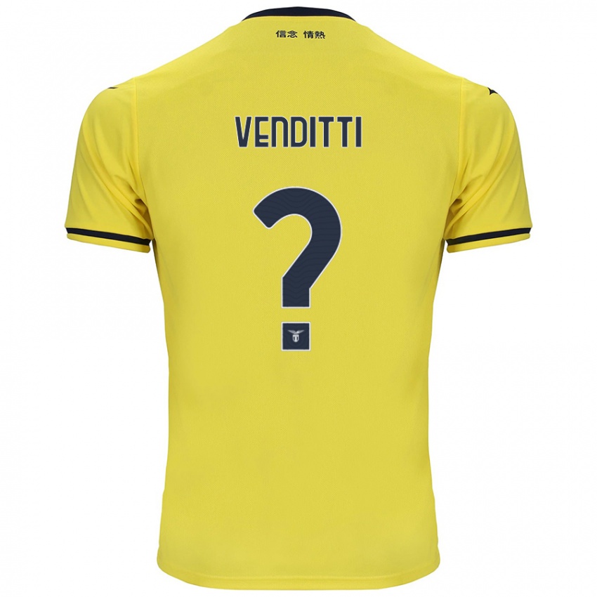 Niño Camiseta Pietro Venditti #0 Amarillo 2ª Equipación 2024/25 La Camisa Argentina