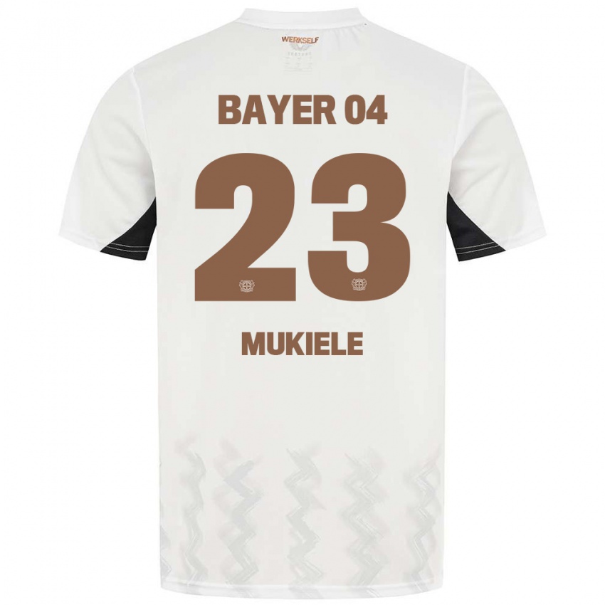 Hombre Camiseta Nordi Mukiele #23 Blanco Azul Rojo 2ª Equipación 2024/25 La Camisa Argentina