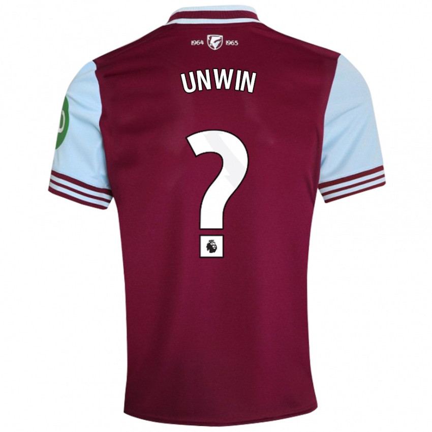 Hombre Camiseta Jonathan Unwin #0 Rojo Oscuro 1ª Equipación 2024/25 La Camisa Argentina