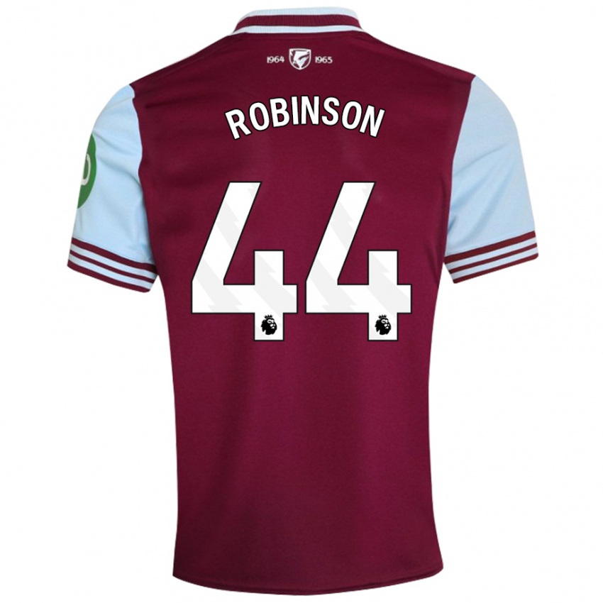 Hombre Camiseta Junior Robinson #44 Rojo Oscuro 1ª Equipación 2024/25 La Camisa Argentina