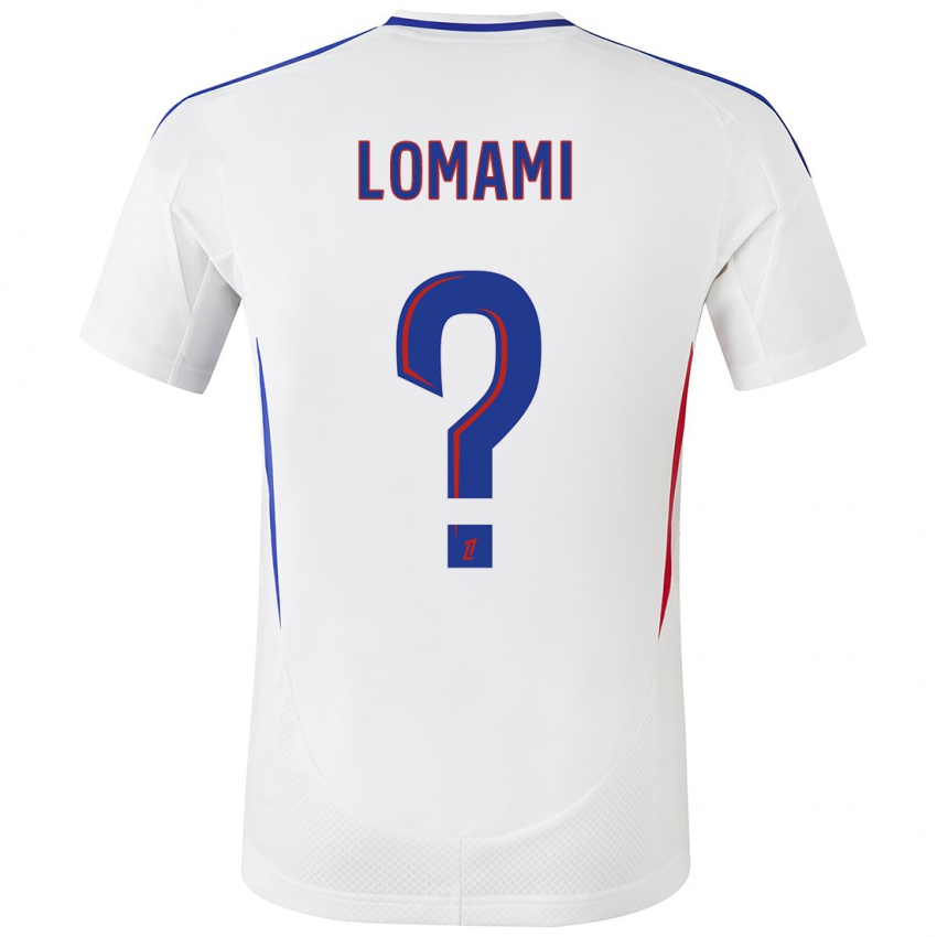 Hombre Camiseta Irvyn Lomami #0 Blanco Azul 1ª Equipación 2024/25 La Camisa Argentina