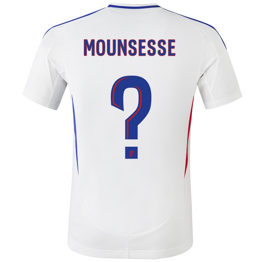 Hombre Camiseta Jeremy Mounsesse #0 Blanco Azul 1ª Equipación 2024/25 La Camisa Argentina