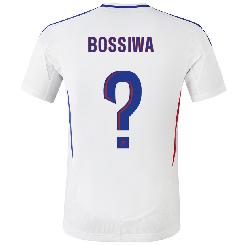 Hombre Camiseta Samuel Bossiwa #0 Blanco Azul 1ª Equipación 2024/25 La Camisa Argentina