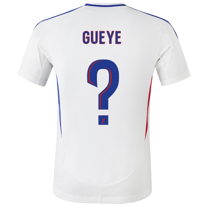 Hombre Camiseta Thiema Gueye #0 Blanco Azul 1ª Equipación 2024/25 La Camisa Argentina