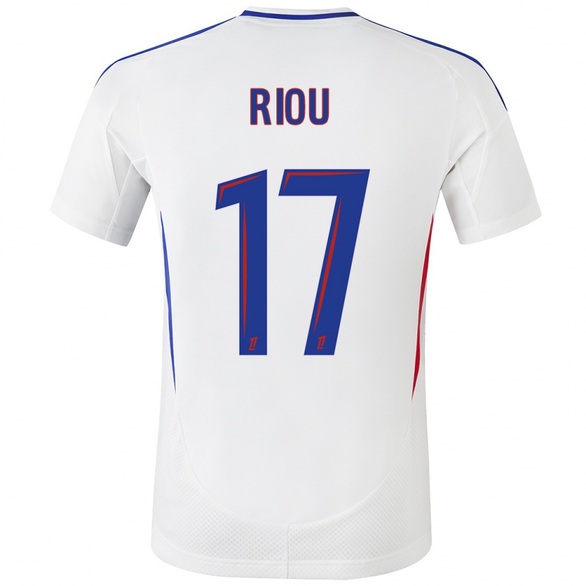 Hombre Camiseta Remy Riou #17 Blanco Azul 1ª Equipación 2024/25 La Camisa Argentina