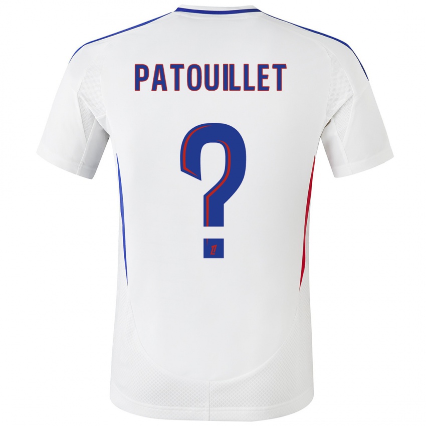 Hombre Camiseta Mathieu Patouillet #0 Blanco Azul 1ª Equipación 2024/25 La Camisa Argentina