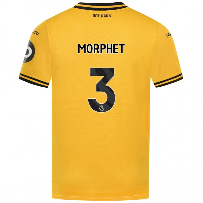 Hombre Camiseta Anna Morphet #3 Amarillo 1ª Equipación 2024/25 La Camisa Argentina