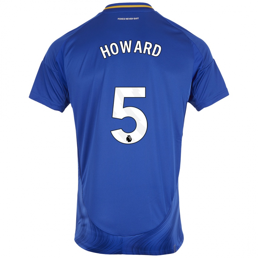 Hombre Camiseta Sophie Howard #5 Azul Blanco 1ª Equipación 2024/25 La Camisa Argentina