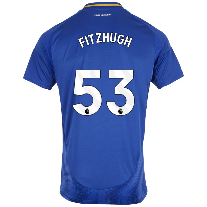 Hombre Camiseta Ethan Fitzhugh #53 Azul Blanco 1ª Equipación 2024/25 La Camisa Argentina