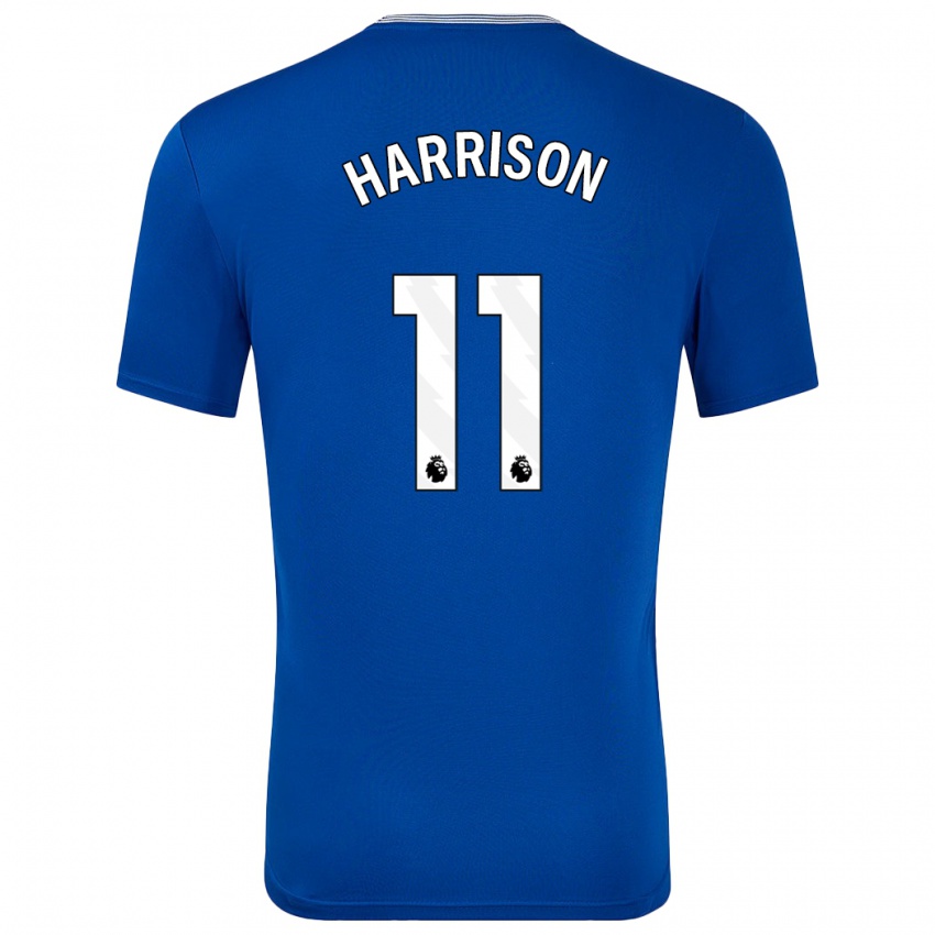 Hombre Camiseta Jack Harrison #11 Azul Con 1ª Equipación 2024/25 La Camisa Argentina