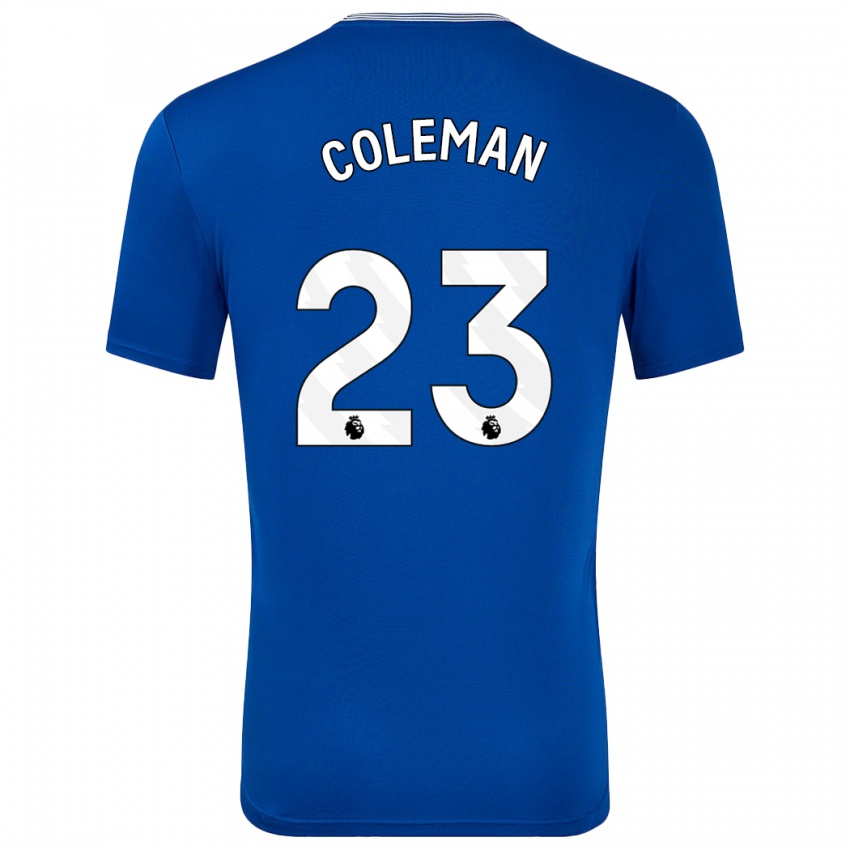 Hombre Camiseta Seamus Coleman #23 Azul Con 1ª Equipación 2024/25 La Camisa Argentina