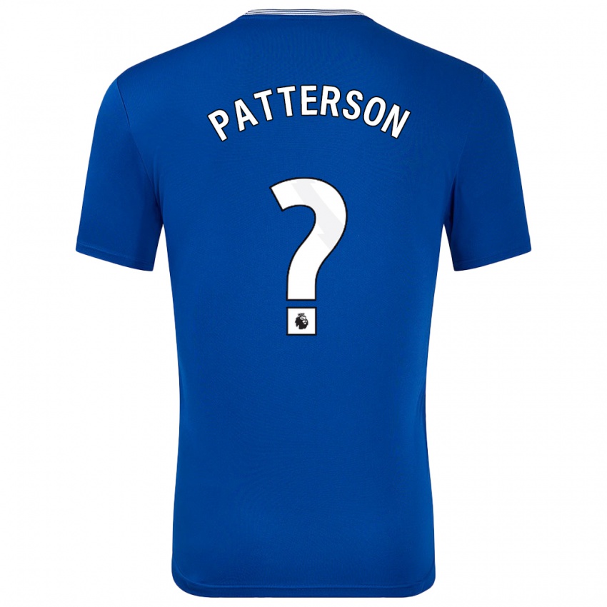 Hombre Camiseta Jack Patterson #0 Azul Con 1ª Equipación 2024/25 La Camisa Argentina