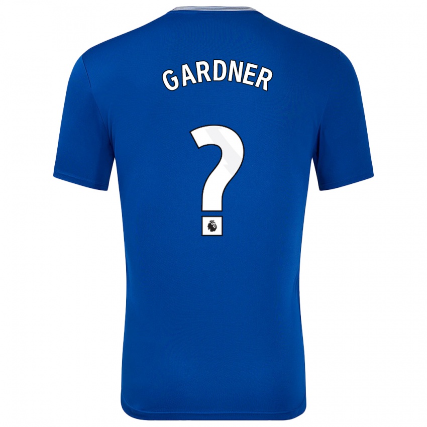 Hombre Camiseta Luis Gardner #0 Azul Con 1ª Equipación 2024/25 La Camisa Argentina