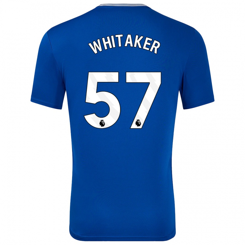 Hombre Camiseta Charlie Whitaker #57 Azul Con 1ª Equipación 2024/25 La Camisa Argentina