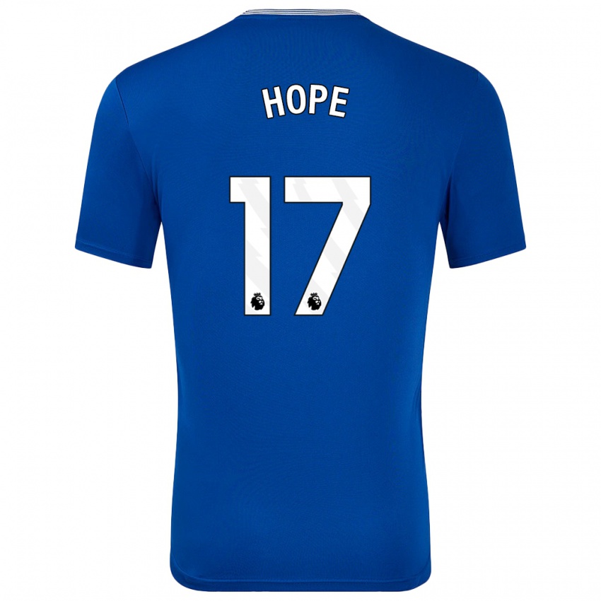 Hombre Camiseta Lucy Hope #17 Azul Con 1ª Equipación 2024/25 La Camisa Argentina