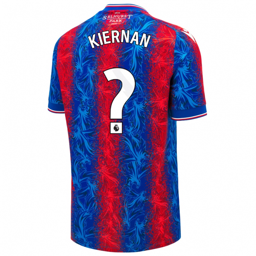 Hombre Camiseta Brendan Kiernan #0 Rayas Rojas Y Azules 1ª Equipación 2024/25 La Camisa Argentina