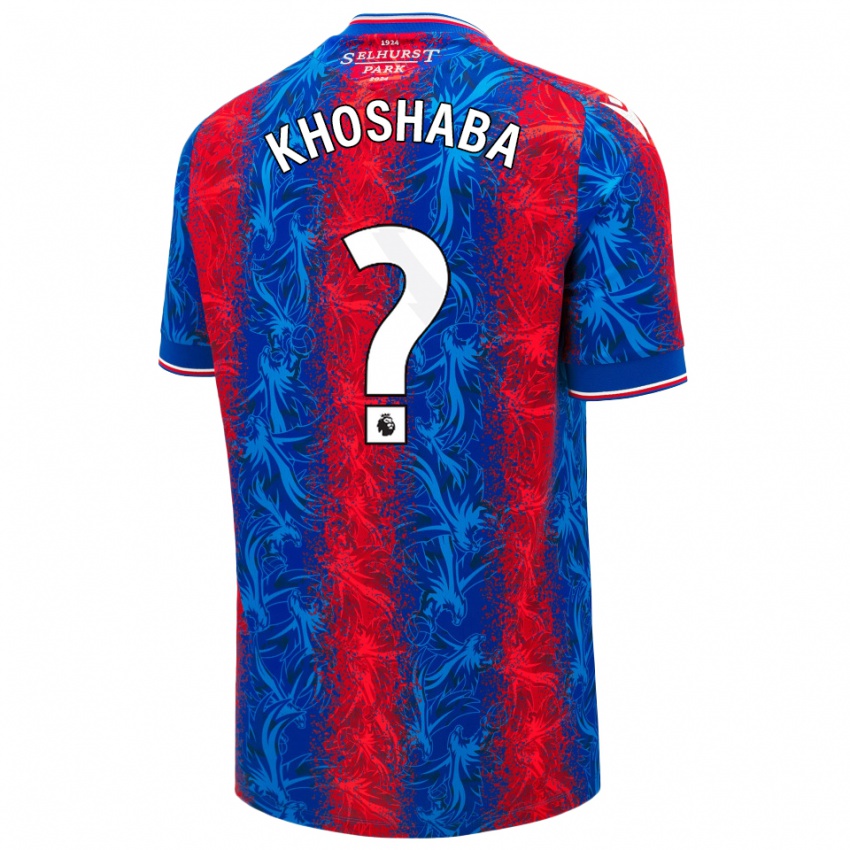 Hombre Camiseta Joseph Khoshaba #0 Rayas Rojas Y Azules 1ª Equipación 2024/25 La Camisa Argentina