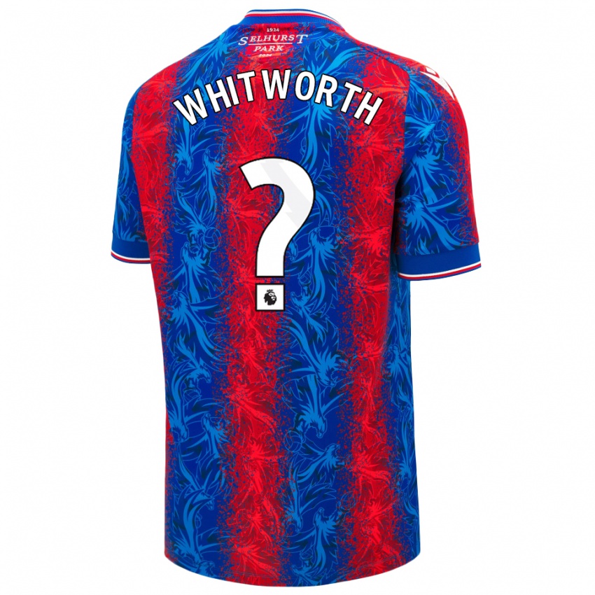 Hombre Camiseta Harry Whitworth #0 Rayas Rojas Y Azules 1ª Equipación 2024/25 La Camisa Argentina