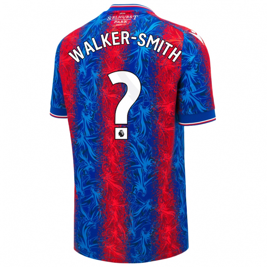 Hombre Camiseta Charlie Walker-Smith #0 Rayas Rojas Y Azules 1ª Equipación 2024/25 La Camisa Argentina