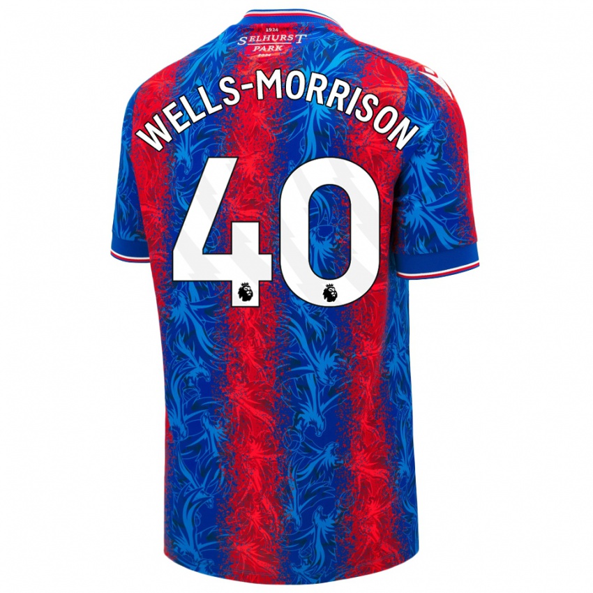 Hombre Camiseta Jack Wells-Morrison #40 Rayas Rojas Y Azules 1ª Equipación 2024/25 La Camisa Argentina