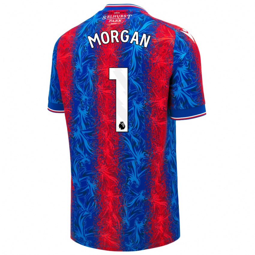 Hombre Camiseta Chloe Morgan #1 Rayas Rojas Y Azules 1ª Equipación 2024/25 La Camisa Argentina