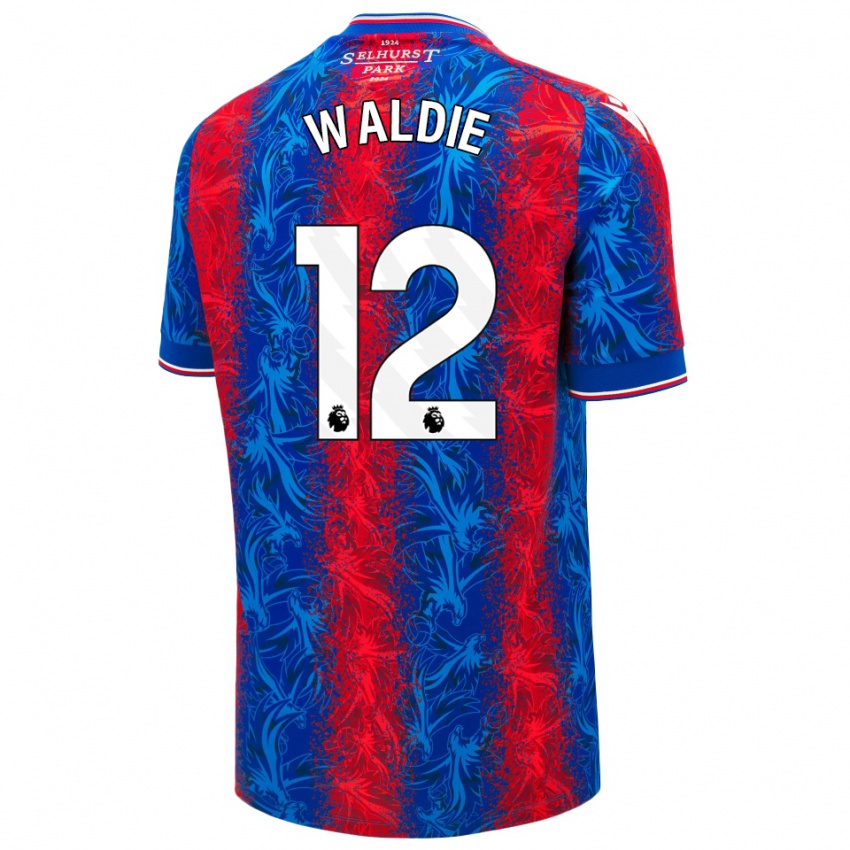 Hombre Camiseta Lizzie Waldie #12 Rayas Rojas Y Azules 1ª Equipación 2024/25 La Camisa Argentina