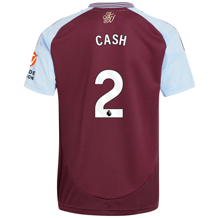 Hombre Camiseta Matty Cash #2 Borgoña Azul Cielo 1ª Equipación 2024/25 La Camisa Argentina