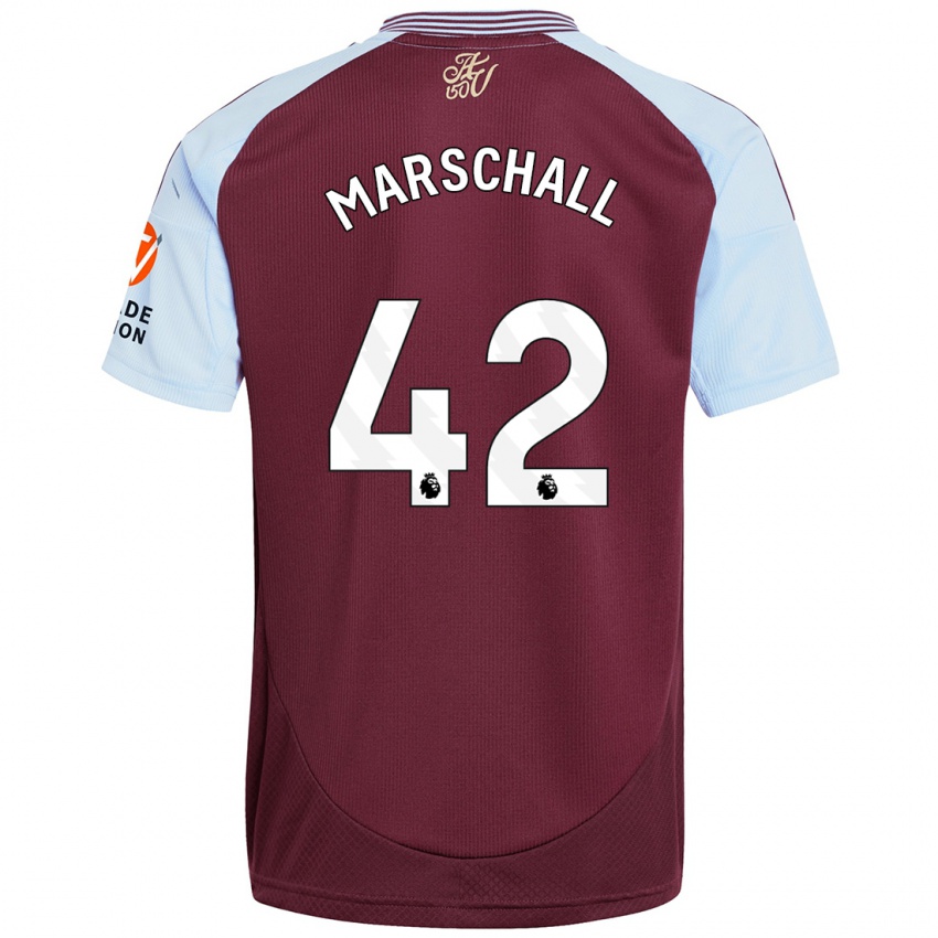 Hombre Camiseta Filip Marschall #42 Borgoña Azul Cielo 1ª Equipación 2024/25 La Camisa Argentina