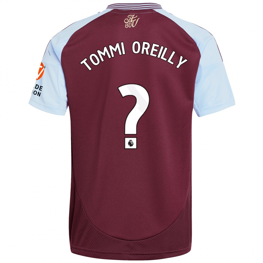 Hombre Camiseta Tommi Oreilly #0 Borgoña Azul Cielo 1ª Equipación 2024/25 La Camisa Argentina