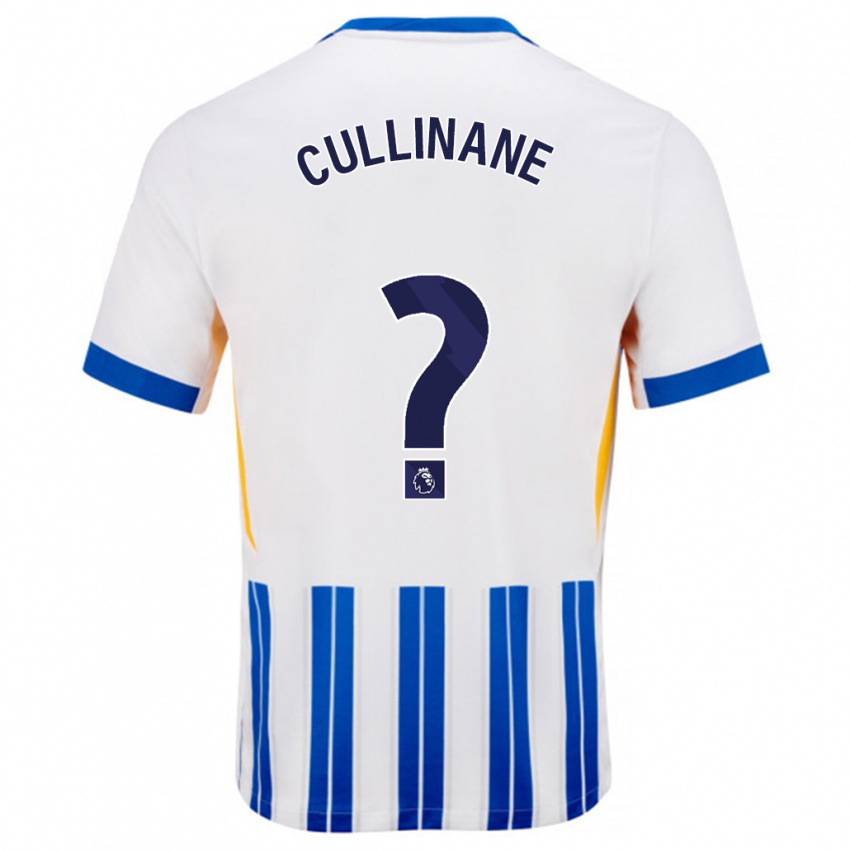 Hombre Camiseta Billy-Ray Cullinane #0 Blanco Azul Rayas 1ª Equipación 2024/25 La Camisa Argentina