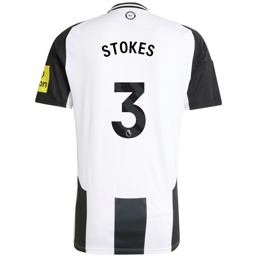 Hombre Camiseta Demi Stokes #3 Blanco Negro 1ª Equipación 2024/25 La Camisa Argentina