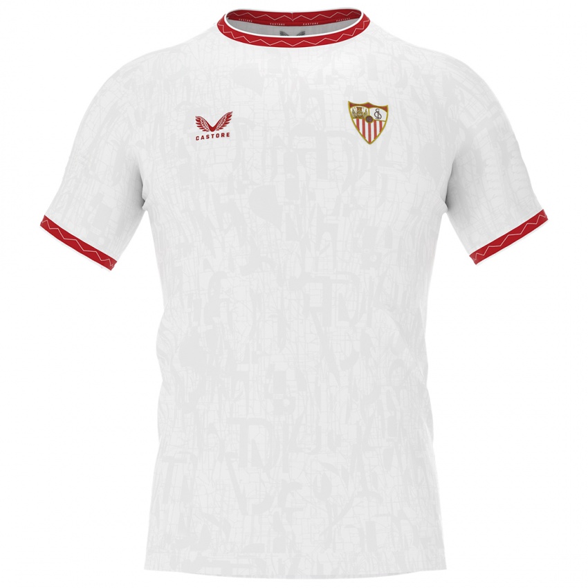 Hombre Camiseta Adrià Pedrosa #3 Blanco Rojo 1ª Equipación 2024/25 La Camisa Argentina