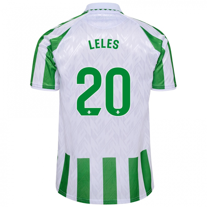 Hombre Camiseta María De Los Ángeles Carrión Egido #20 Verde Rayas Blancas 1ª Equipación 2024/25 La Camisa Argentina