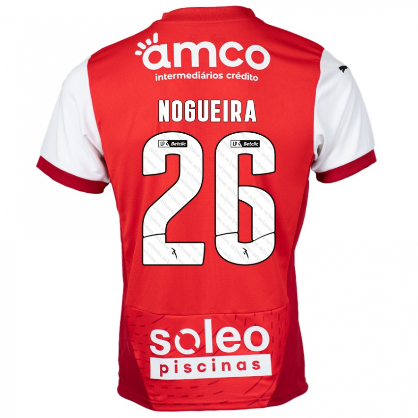 Hombre Camiseta Ana Nogueira #26 Rojo Blanco 1ª Equipación 2024/25 La Camisa Argentina