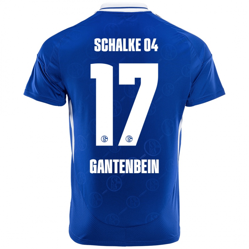 Hombre Camiseta Adrian Gantenbein #17 Azul Real 1ª Equipación 2024/25 La Camisa Argentina